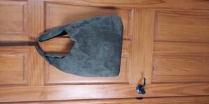 Green Suede Hobo Bag